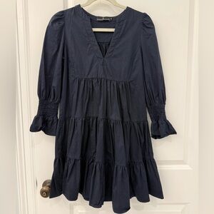 Navy Long Sleeve Dress